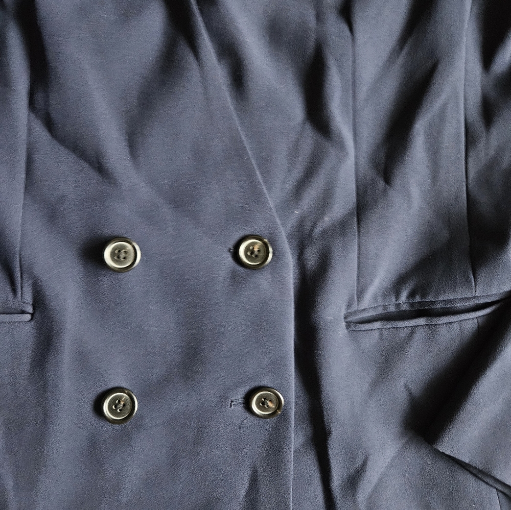 Navy J‎ Crew Double Breasted Blazer Size 12 - Picture 2 of 11